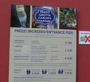 Varone Wasserfälle