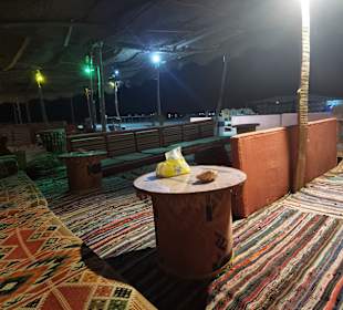 Abendessen im Camp