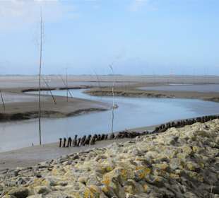 Die Zufahrt zum Kutterhafen von Wremen