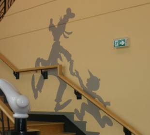 Treppe zur oberen Etage