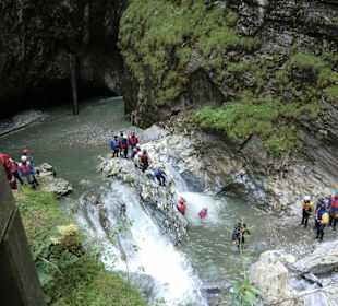 Schwimmen in der Klamm, ein kaltes Vergnügen