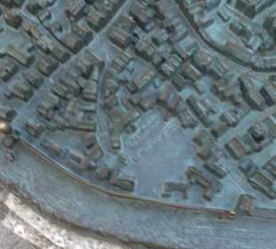 Bronzemodell der Nördlinger Altstadt