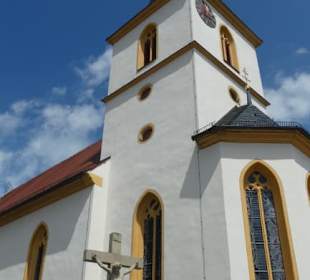 Die kath. Kirche von Escherndorf am Main