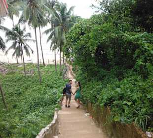 Zejście na Corong Corong Beach