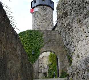 Der Zugang zur Burg Zwernitz
