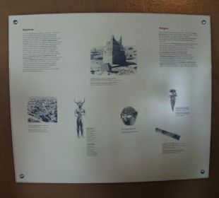 Hinweistafel im Museum