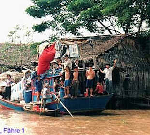 Fähre am Mekong