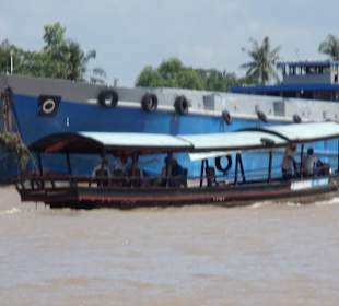 Auf dem Mekong unterwegs