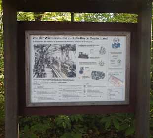 Hinweistafel am Mühlenwanderweg