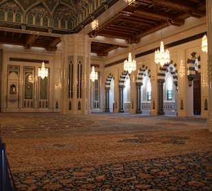 Inside the mosque