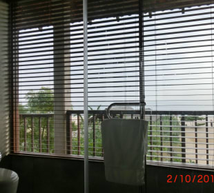 Blick aus dem Badezimmer