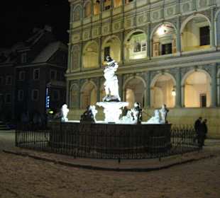 Poznań nocą