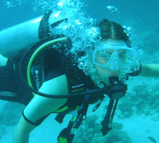 Beim ersten Tauchgang