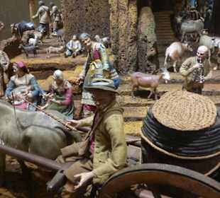 Teil der Weihnachtskrippen-Ausstellung