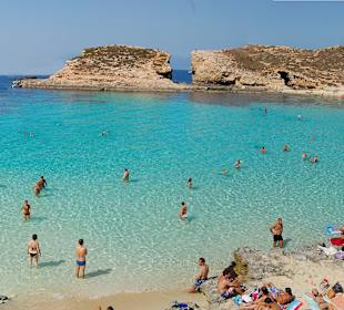 Blaue Lagune bei Comino