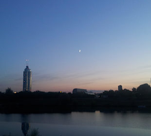 Donau Sonnenuntergang