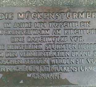 Tafel "Die Mückenstürmer"