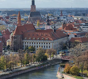 Blick vom Dom auf die Oder