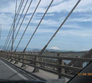 Fahrt über die Brücke von Chalkida