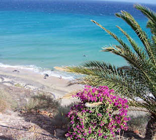 Blick auf den Strand von Esquinzo