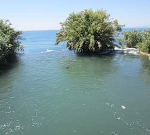 Fluss direkt am Meer