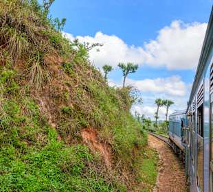 Zugfahrt durchs Hochland