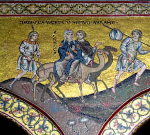 Mosaik: Szene aus dem Alten Testament