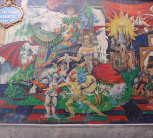 Wandgemälde in der Altstadt