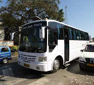 Unser Bus für 8 Leute, wir hatten viel Platz