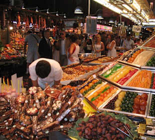 Markt direkt an der Rambla!