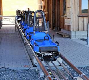 Im Bahnhofsbereich des Alpine Coasters