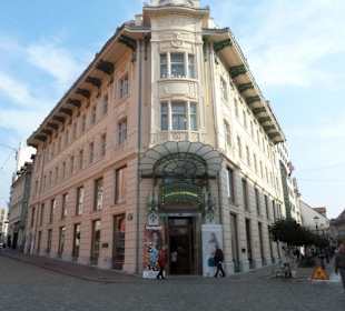 Jugendstilgebäude direkt am Preseren-Platz