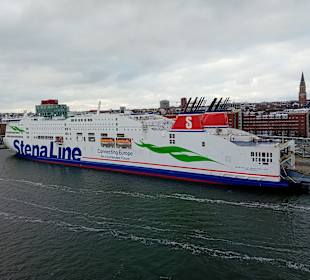 Blick auf die Stena-Line.