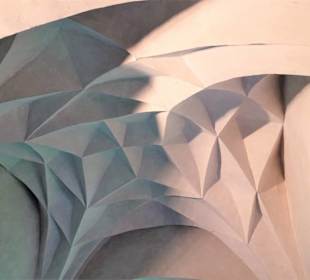 Kunstvolle Decke auf der Burg Lauenstein