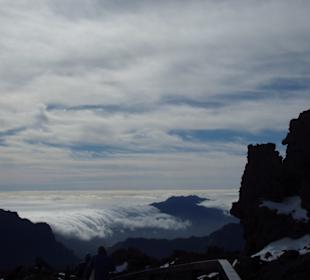Wolkenfälle über der Cumbre Nueva