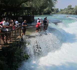 Wasserfall, Terrassen unter Wasser