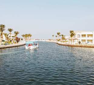 Per Boot in der Lagune unterwegs