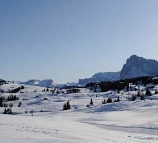 Aussicht Winter Seiser Alm Skigebiet