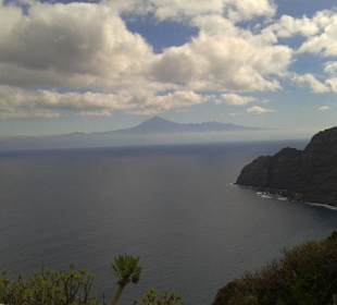 Von La Gomera, der Blick nach Teneriffa