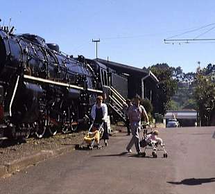 Dampflokomotive im Museum