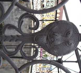 Detailansicht der Brunnenlaube