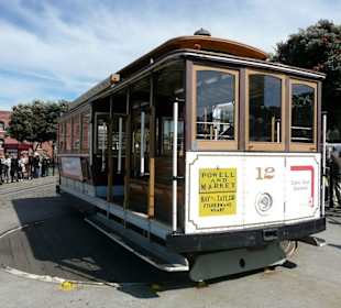 Cable Car at Turning Station Wisherman's Warf