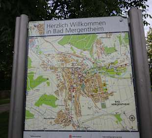 Stadtplan von Bad Mergentheim am Schlosspark