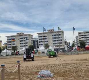 Der Platz Feuerwerk