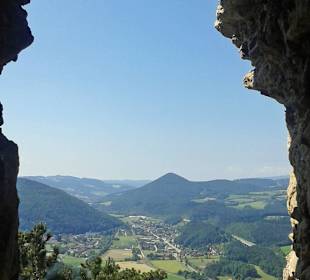 Ruine Türkensturz - hoch über dem Pittental