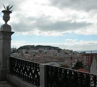 Vista Centro histórico de Lisboa