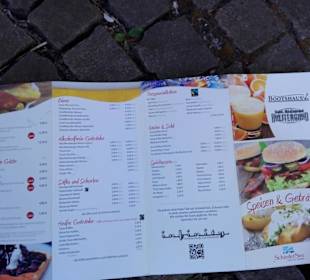 Eis und Getränkekarte. Breitengrad