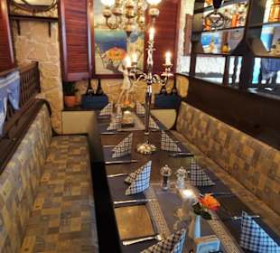 In den Gasträumen des Olympischen Feuers