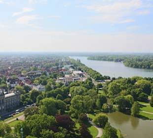 Maschsee von der Rathauskuppel gesehen