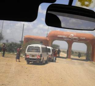 Eingangstor Amboseli-Nationalpark